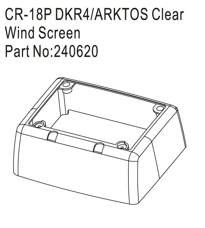 Hobby Plus CR18P DKR4/ARKTOS Clear Wind Screen (HBP240620)