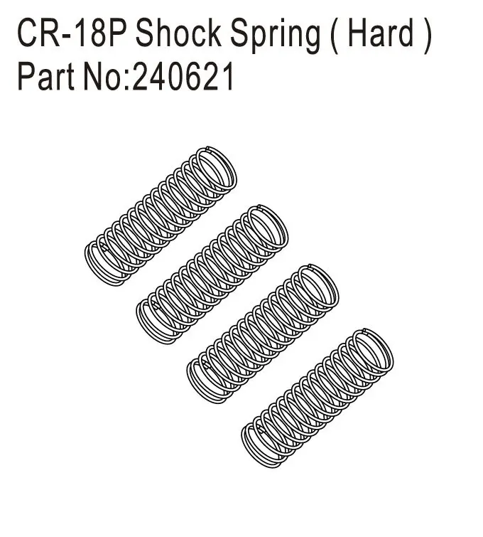 Hobby Plus CR18P Shock Spring, Hard (HBP240621)