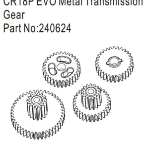 Hobby Plus CR18P EVO Metal Transmission Gear (HBP240624)