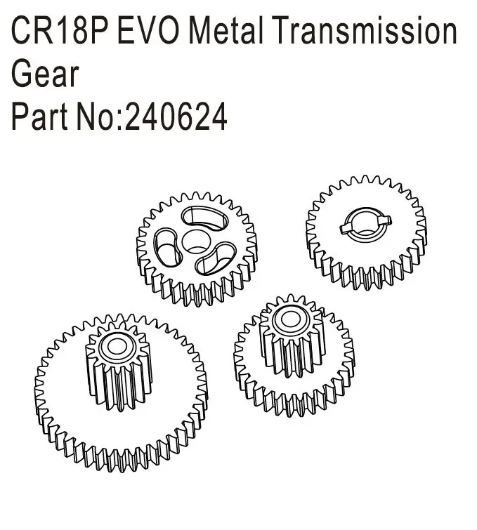 Hobby Plus CR18P EVO Metal Transmission Gear (HBP240624)