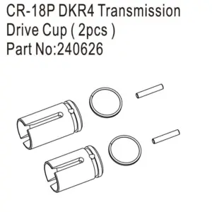 Hobby Plus CR18P DKR4 Transmission Outdrives, 2pcs (HBP240626)