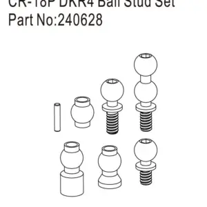 Hobby Plus CR18P DKR4 Ball Stud Set (HBP240628)