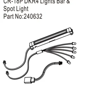 Hobby Plus CR18P DKR4 Lights Bar & Spot Light (HBP240632)