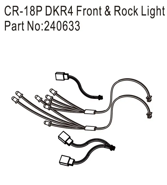 Hobby Plus CR18P DKR4 Front Light & Rock Light (HBP240633)