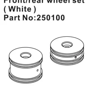 Hobby Plus Front/Rear Wheel Set Speck-B (C1) (HBP250100)