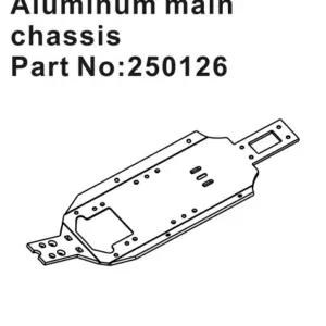 Hobby Plus Aluminum Main Chassis Plate (HBP250126)