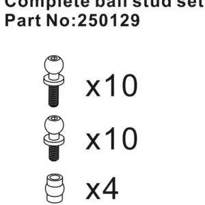 Hobby Plus Complete Ball Stud Set (HBP250129)