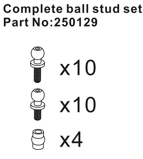 Hobby Plus Complete Ball Stud Set (HBP250129)