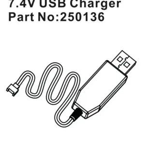 Hobby Plus 7.4V USB Charger (HBP250136)