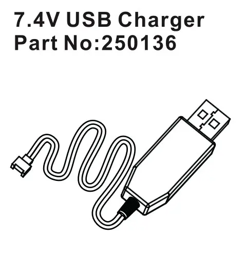 Hobby Plus 7.4V USB Charger (HBP250136)