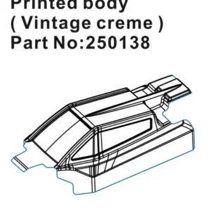 Hobby Plus Speck-B Printed Lexan Body - vintage creme (HBP250138)
