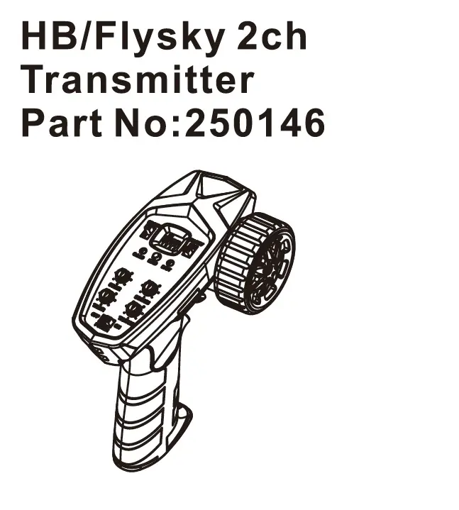 Hobby Plus HB/Flysky 2ch Transmitter (HBP250146)