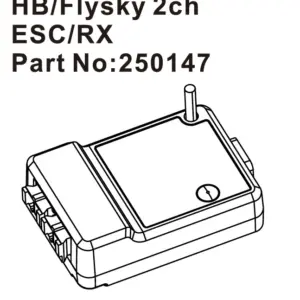 Hobby Plus HB/Flysky 2ch ESC/RX (HBP250147)