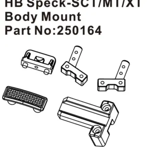 Hobby Plus HB Speck-SCT/T/MT Body Mount (HBP250164)