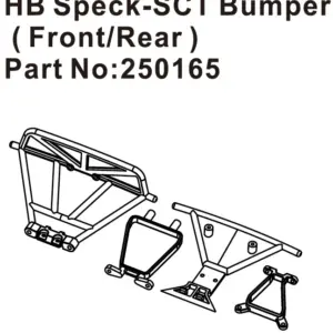 Hobby Plus HB Speck-SCT Bumper ( Front/Rear ) (HBP250165)