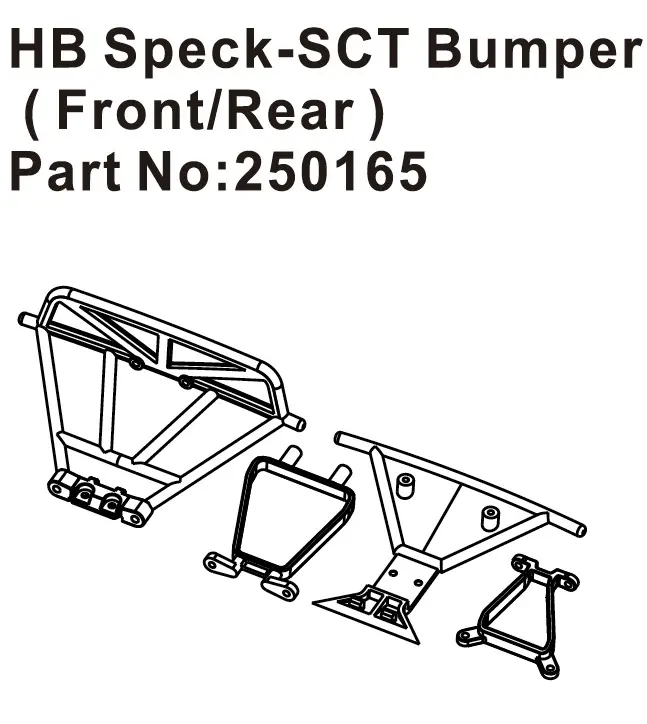Hobby Plus HB Speck-SCT Bumper ( Front/Rear ) (HBP250165)