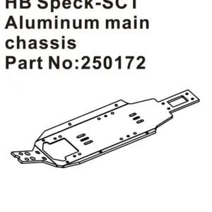 Hobby Plus Hb Speck-SCT Aluminum main chassis (HBP250172)