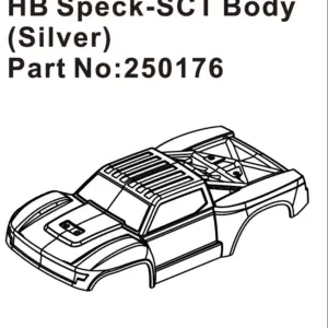 Hobby Plus HB Speck-SCT Body ( Silver ) (HBP250176)