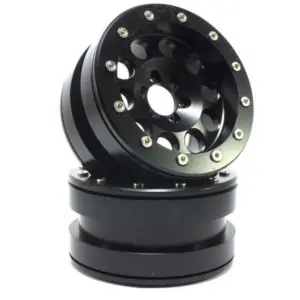 Metsafil Beadlock Wheels PT-REVOLVER black/black 2.2 (2) w/o wheel hub (MT2220BB)