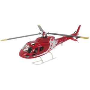 FLISHRC AS350 Squirrel (Air Zermatt) RTF FL450 V5 450 Class/Size Scale RC Helicopter