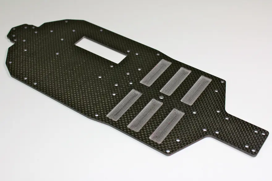 Team C Carbon Chassis Plate 4WD Comp. Buggy (T04050)