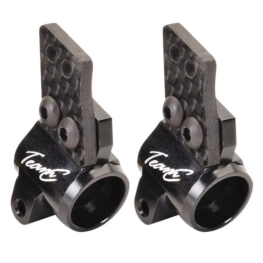 Team C Alu. Rear Hub +1° with Ball Bearing and Carbon Plate (2) (TU0431)