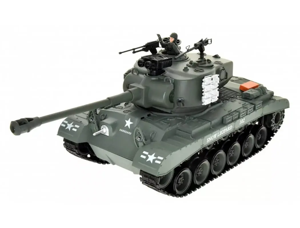 Brother Tank RC Tank 1:18 USA M26 Pershing 'snow Leopard' Green