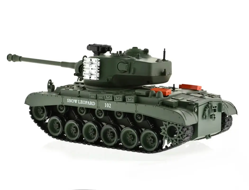 Brother Tank RC Tank 1:18 USA M26 Pershing 'snow Leopard' Green