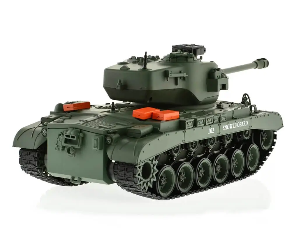 Brother Tank RC Tank 1:18 USA M26 Pershing 'snow Leopard' Green