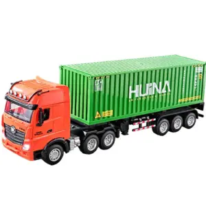 Huina 2.4G 9CH RC Container Truck 1:18