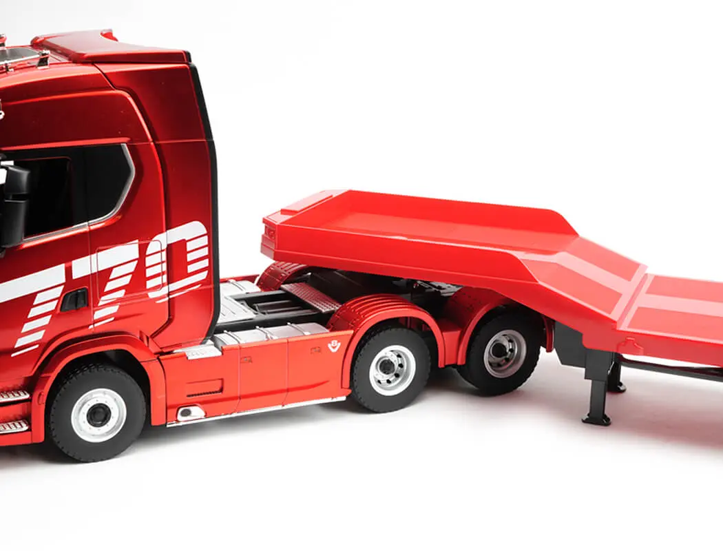 Huina RC Haulage Flatbed Trailer for CY1501 Red