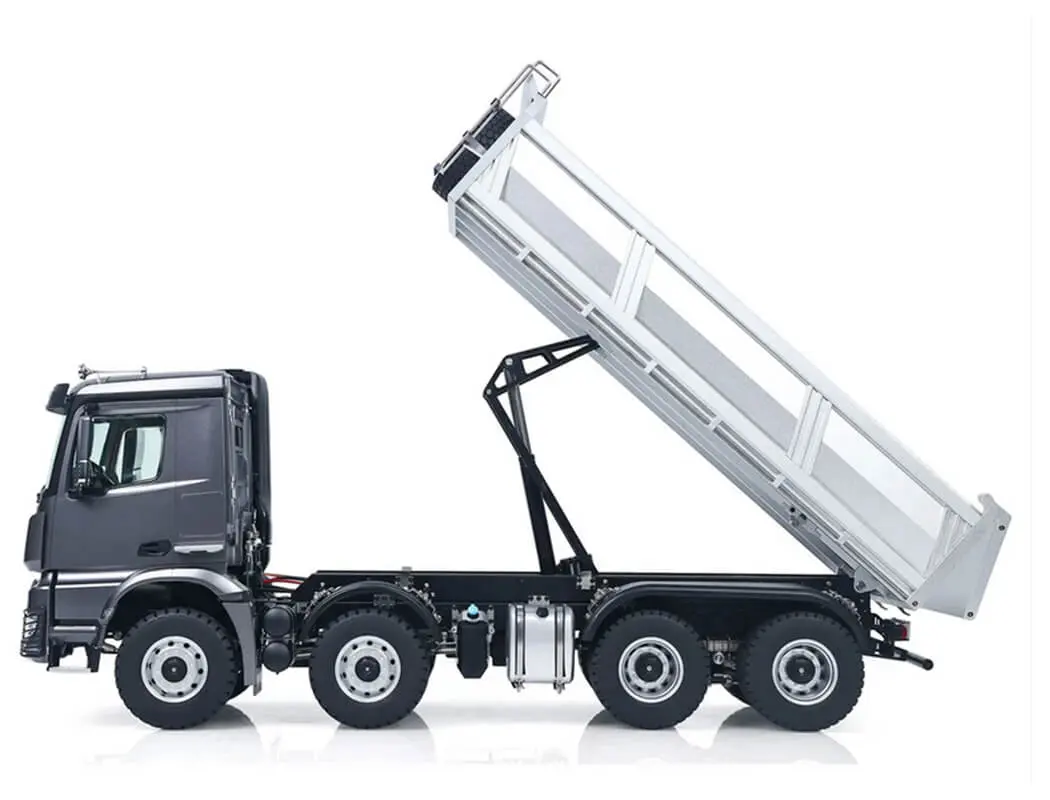 Huina Kabolite 1/14 Dump Truck 8x8 with Metal Tipper RTR Silver