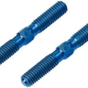 LRP Blue Titanium Front Upper Turnbuckle Set - S8 BX