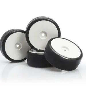 LRP VTEC CPX-V22 Pre-Glued TC-Carpet Wheels (4 pcs.)