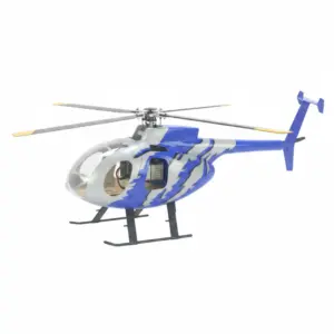 FLISHRC MD500E G-Jive (Blue) RTF FL450 V5 450 Class/Size Scale RC Helicopter