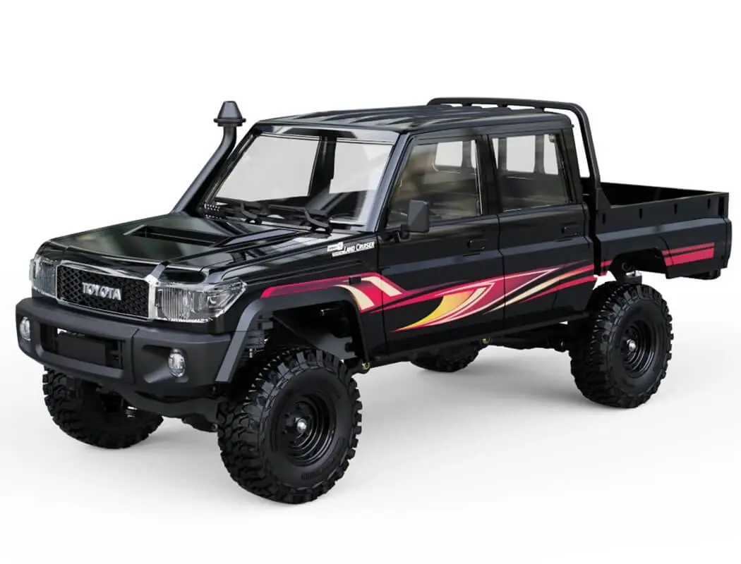 UDI RC Toyota Land Cruiser RTR 1/18 Double Cab Brushless Black