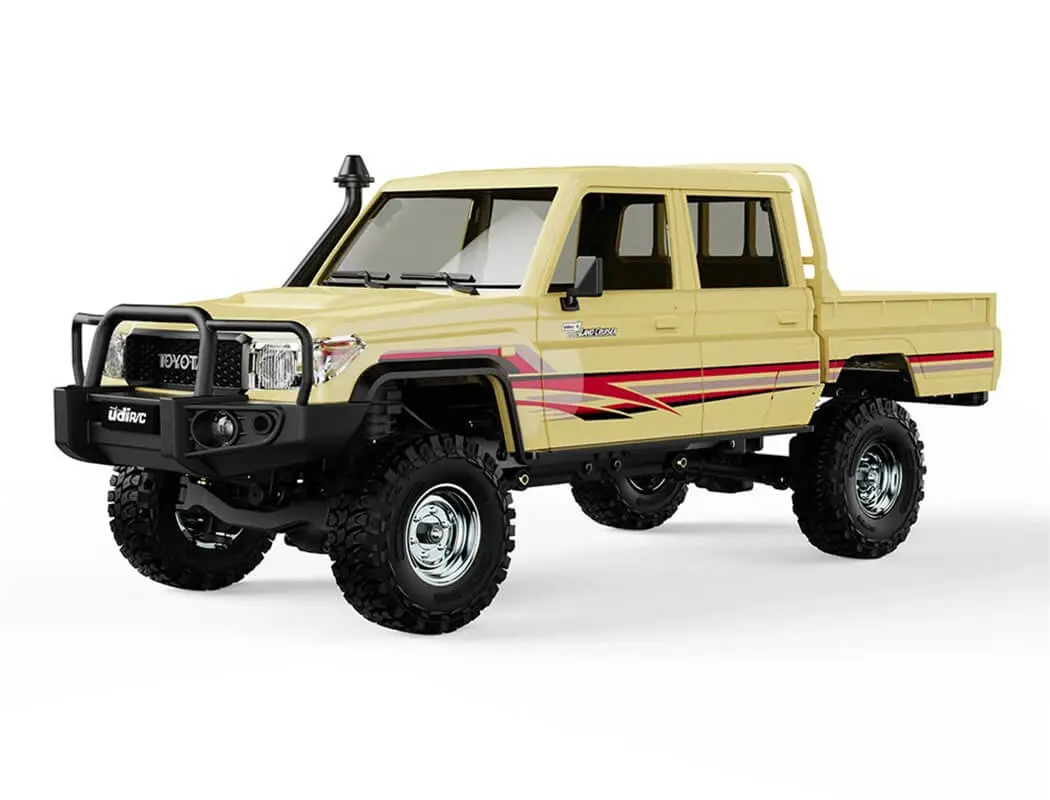 UDI RC Toyota Land Cruiser RTR 1/18 Double Cab Brushless Sand