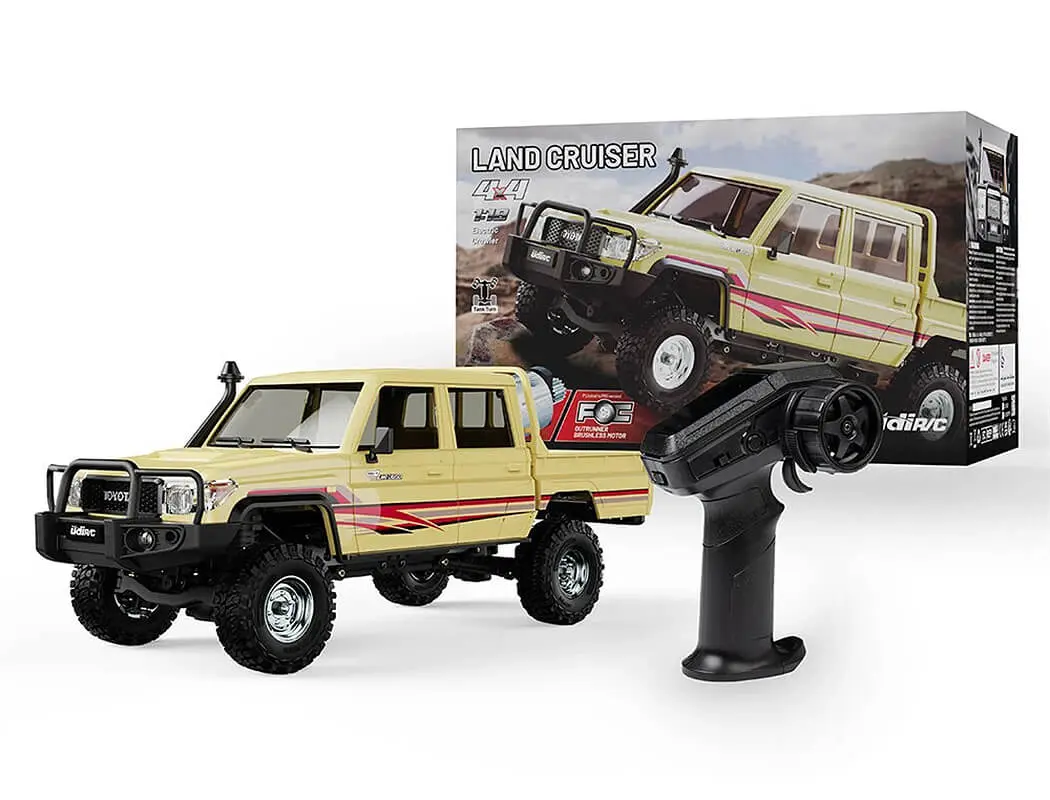 UDI RC Toyota Land Cruiser RTR 1/18 Double Cab Brushless Sand