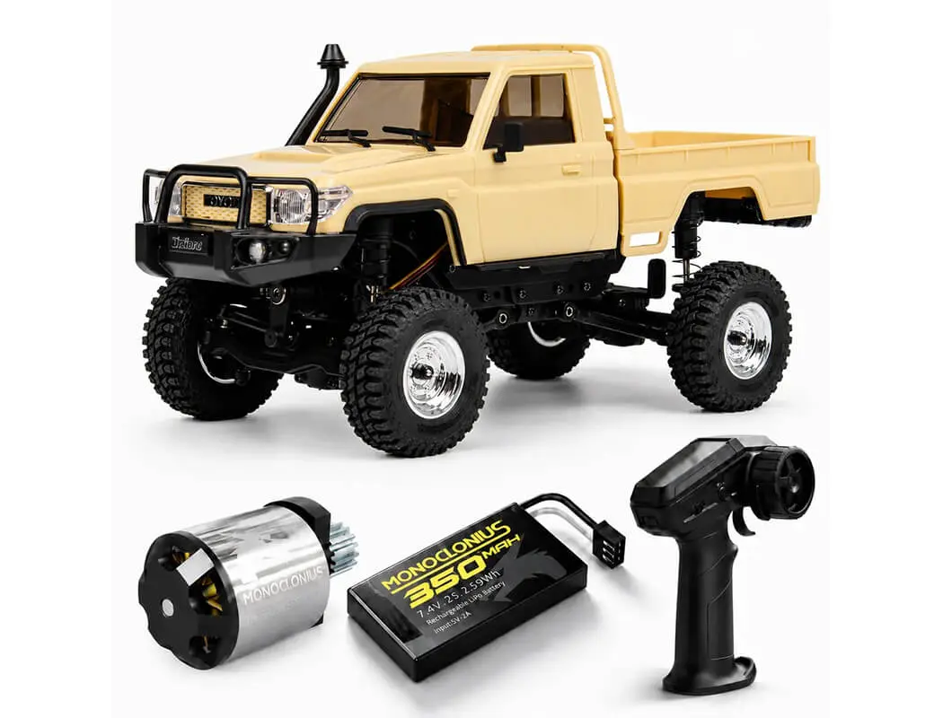 UDI RC Toyota Land Cruiser RTR 1/24 Brushless Crawler - Sand