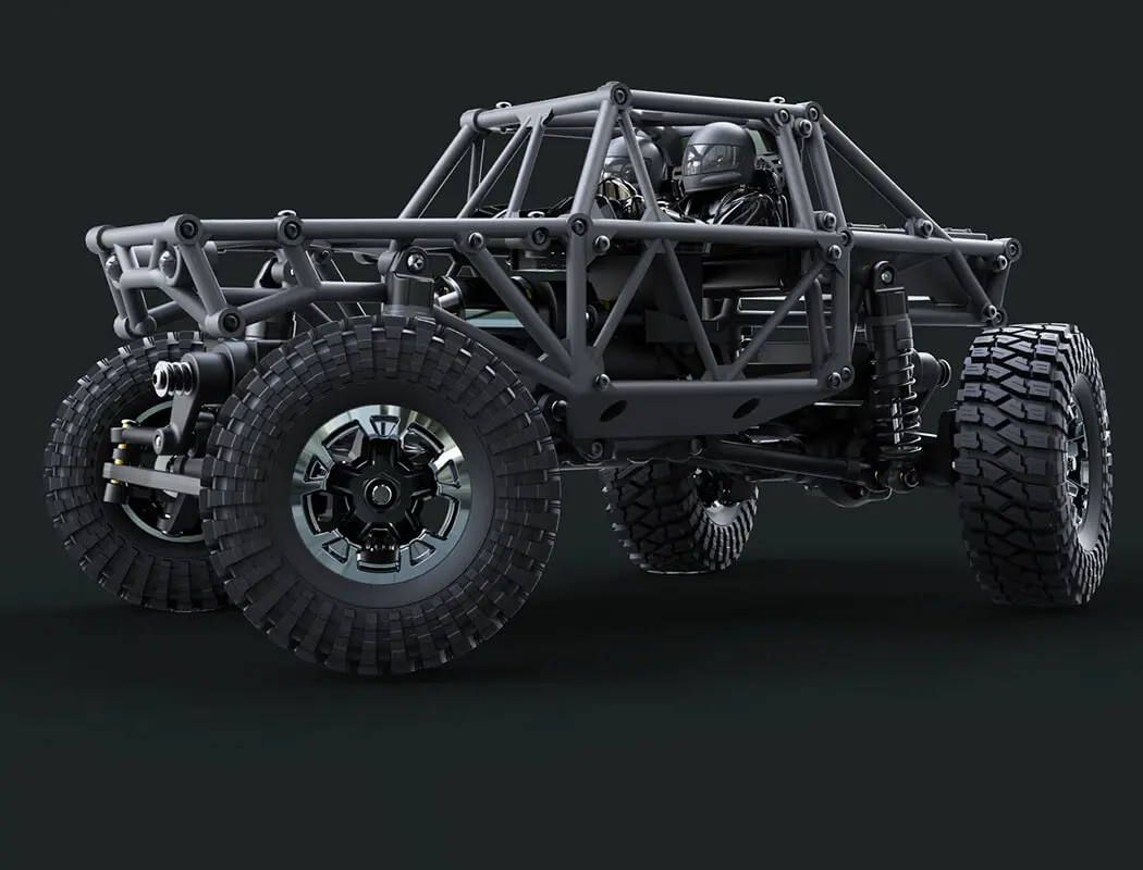 UDI RC UCX24 Snow Leopard 1/24 Crawler RTR Brushless 4WS Black