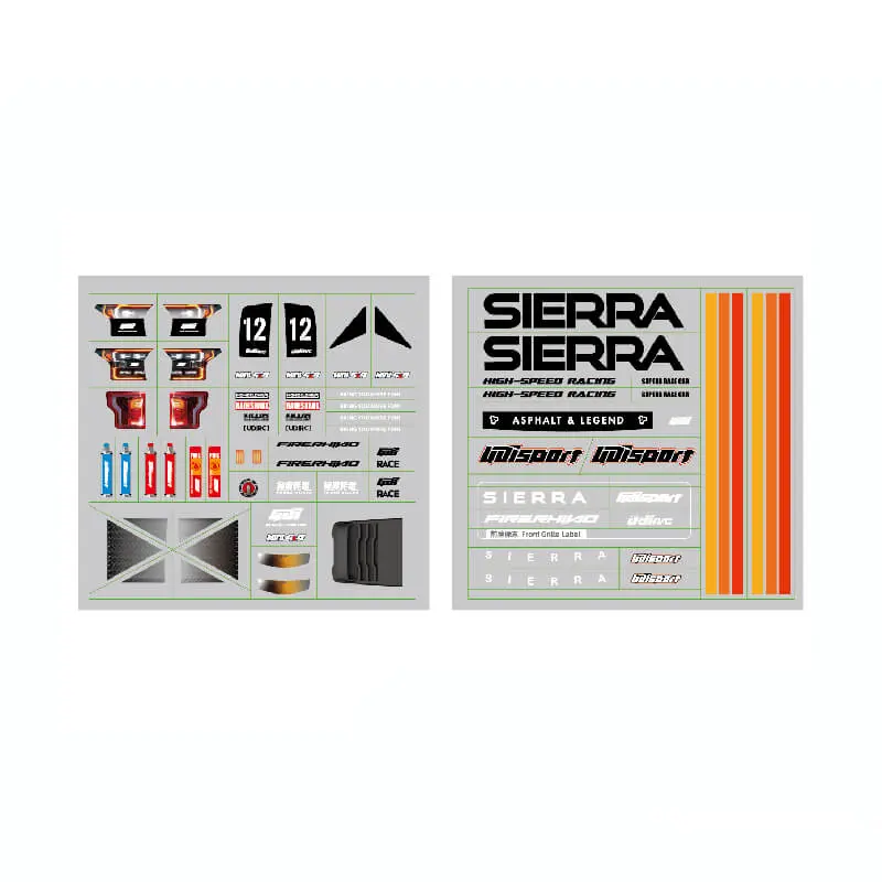 UDI RC Sierra Decal (Red)