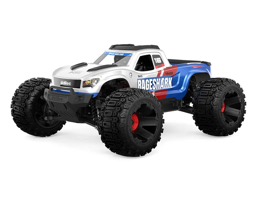UDI RC Rageshark Monster Truck 1/16 Brushed RTR - Blue