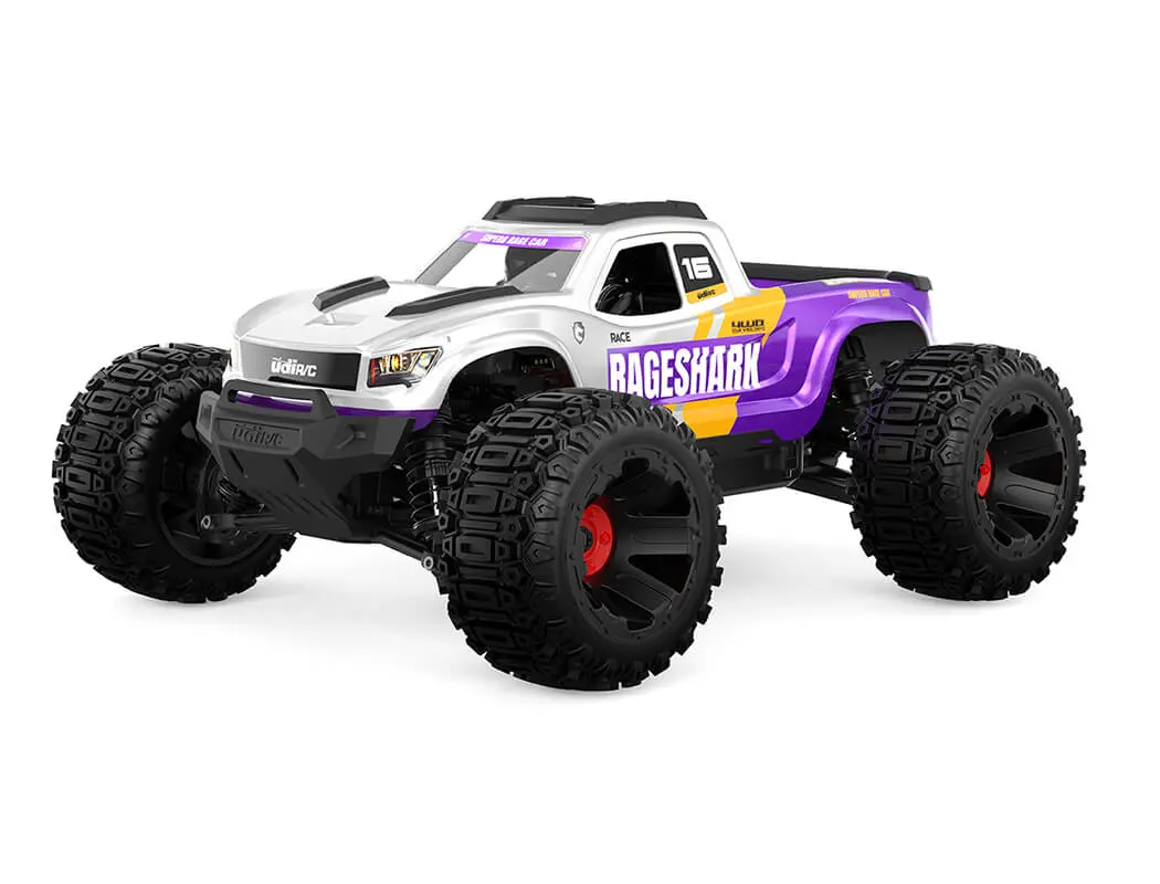 UDI RC Rageshark Monster Truck 1/16 Brushed RTR - Purple