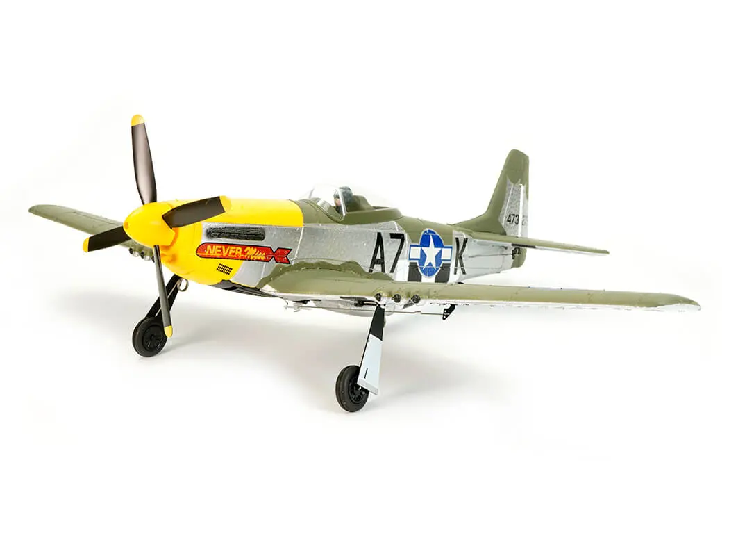 Volantex P-51D Mustang Green 4CH 500mm Brushless with Gyro RTF