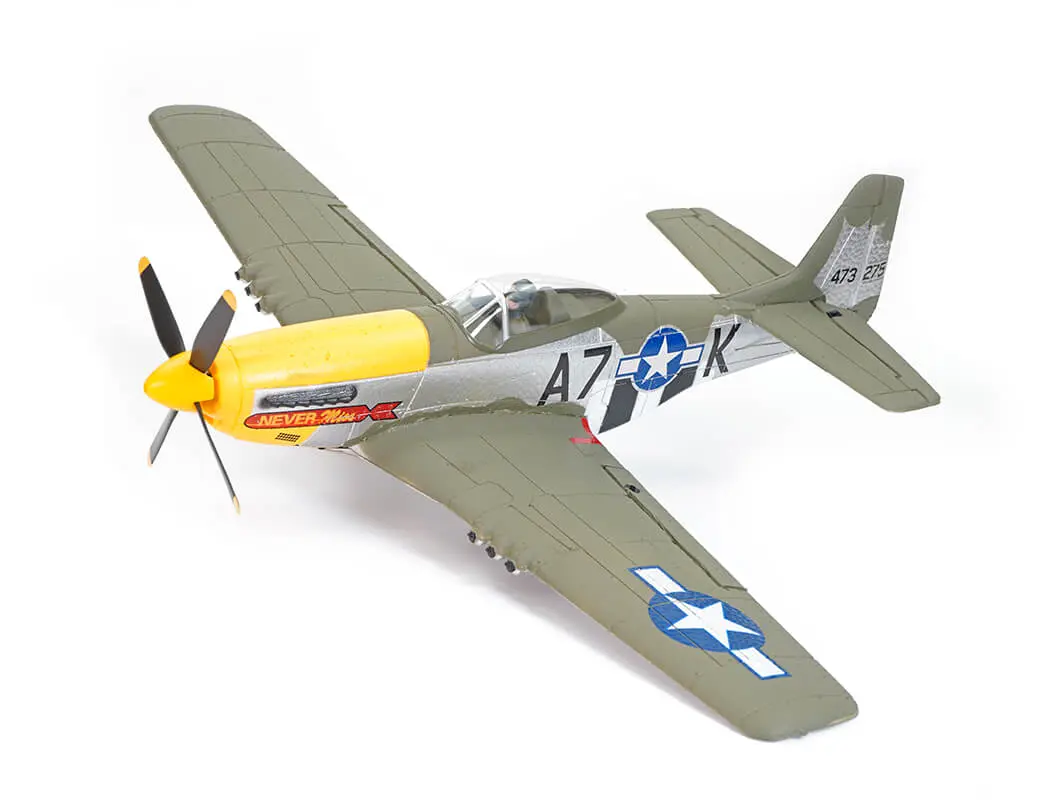 Volantex P-51D Mustang Green 4CH 500mm Brushless with Gyro RTF