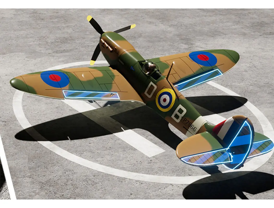 Volantex Spitfire MkII 4CH 500mm Brushless with Gyro RTF