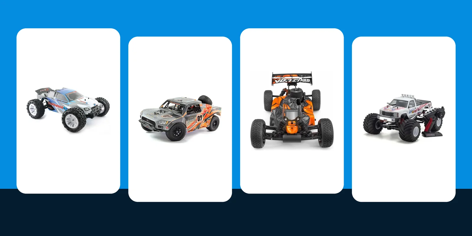 Best Nitro RC Cars UK 2026 — Trucks, Buggies & Street Cars